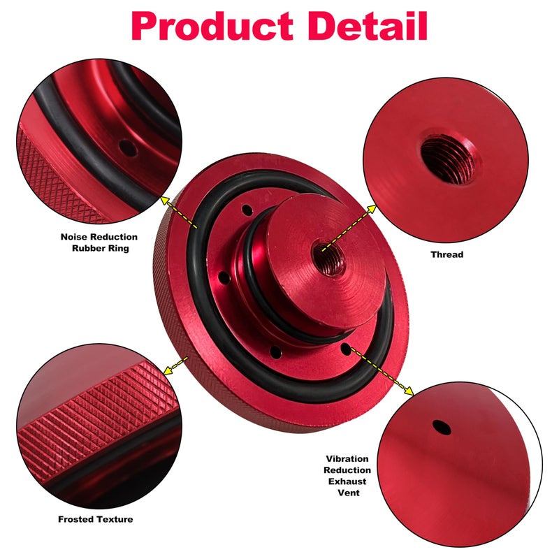 State Warehouse Eliminator Prop Nut GFEL-MK-R-DP Replace for T-H Marine Compatible with MinnKota 80, 101 and 112 - Red - Image 2